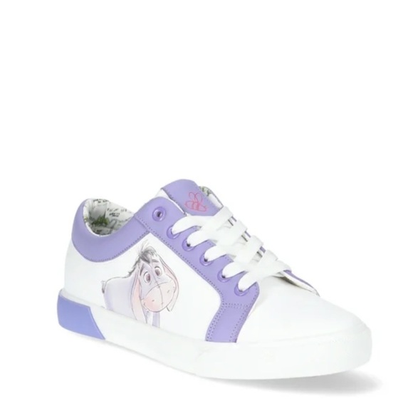 🆕 Disney Women's Winnie the Pooh and Eeyore Low-Top Court Sneakers Size 6 - Picture 4 of 9